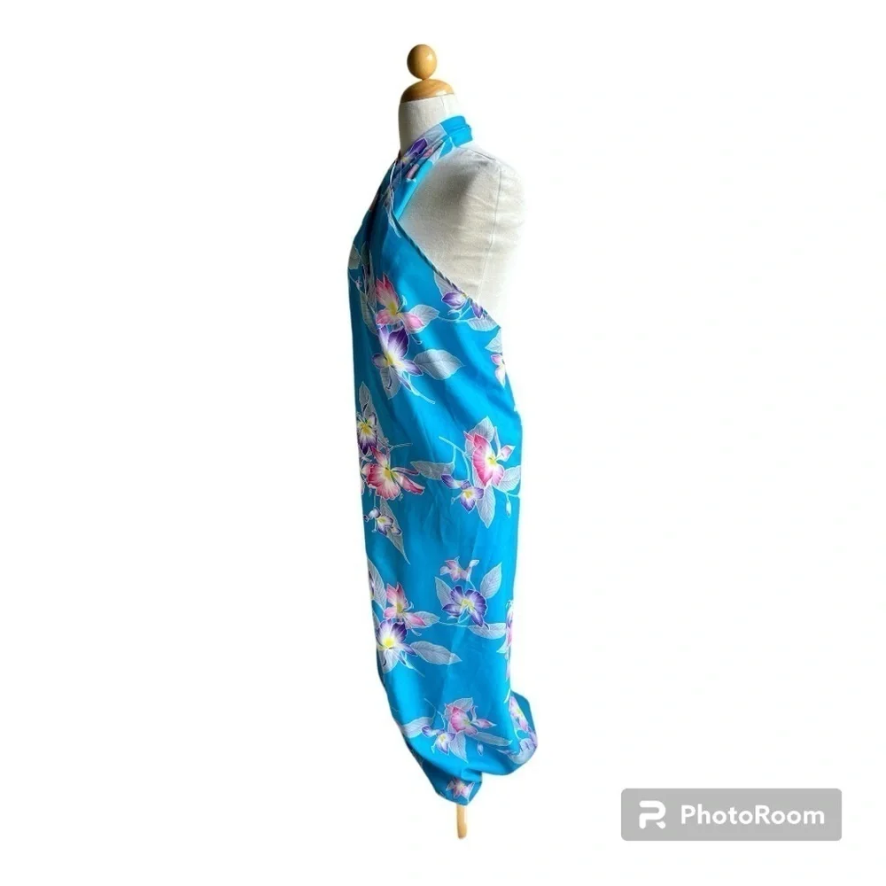 Vintage Andrade fine apparel Hawaiian print wrap coverup one size